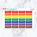 Anxiety Trackers in Spectrum Planner Stickers