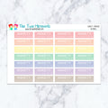 Anxiety Trackers in Pastel Planner Stickers