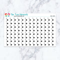 Snow Shovel planner stickers. Kiss-cut sticker sheet for planners, bullet journals, and scrapbooking.