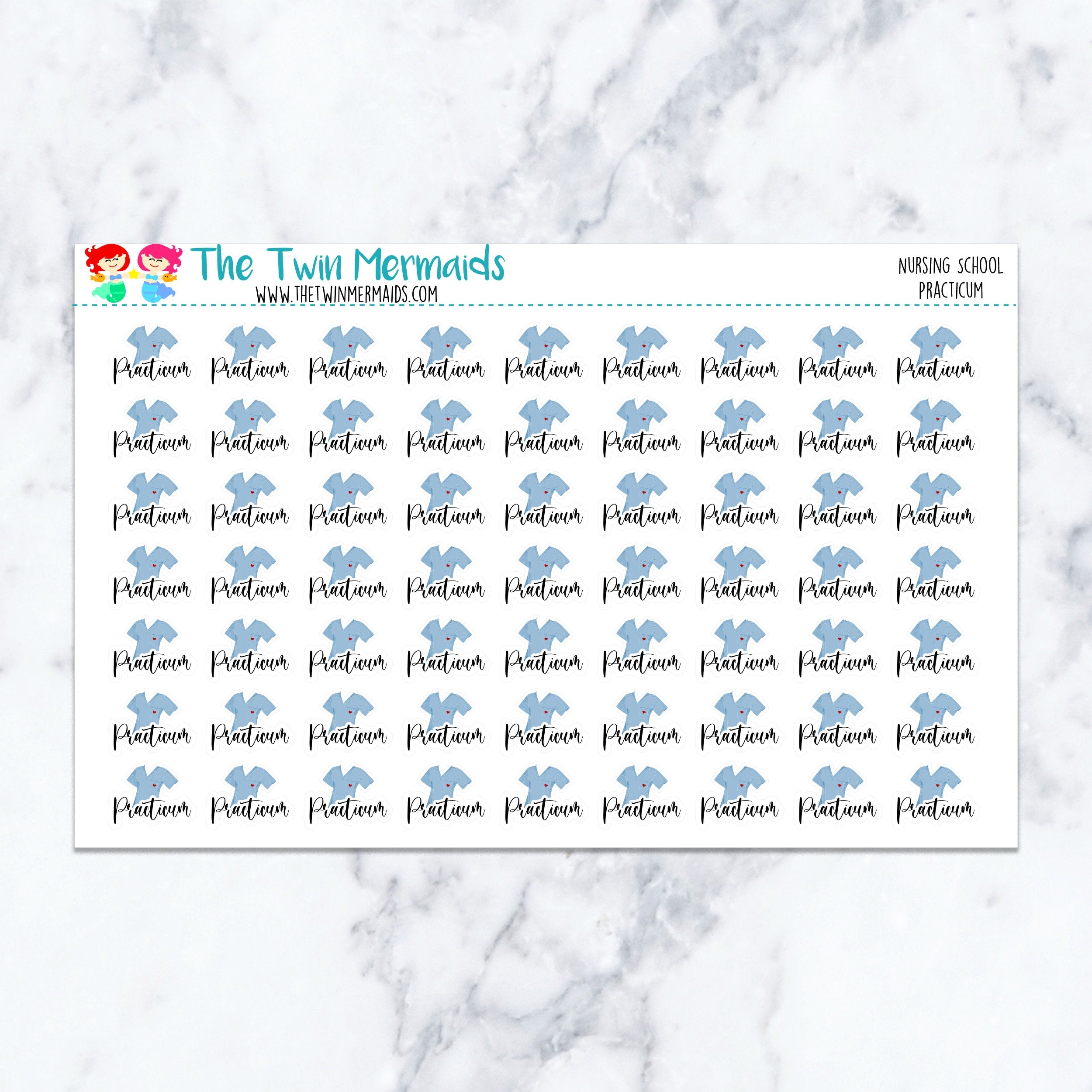 Nursing School Practicum Planner Stickers