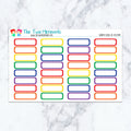 Quarter Boxes in Spectrum Planner Stickers