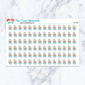 Dog Bath Planner Stickers