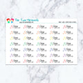 Dance Shoes Competition in Pastel planner stickers, pastel color scheme. Kiss-cut sticker sheet for planners, bullet journals