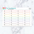 Work Boxes in Pastel Planner Stickers