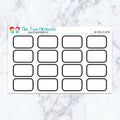 Half Boxes in Neutral Planner Stickers