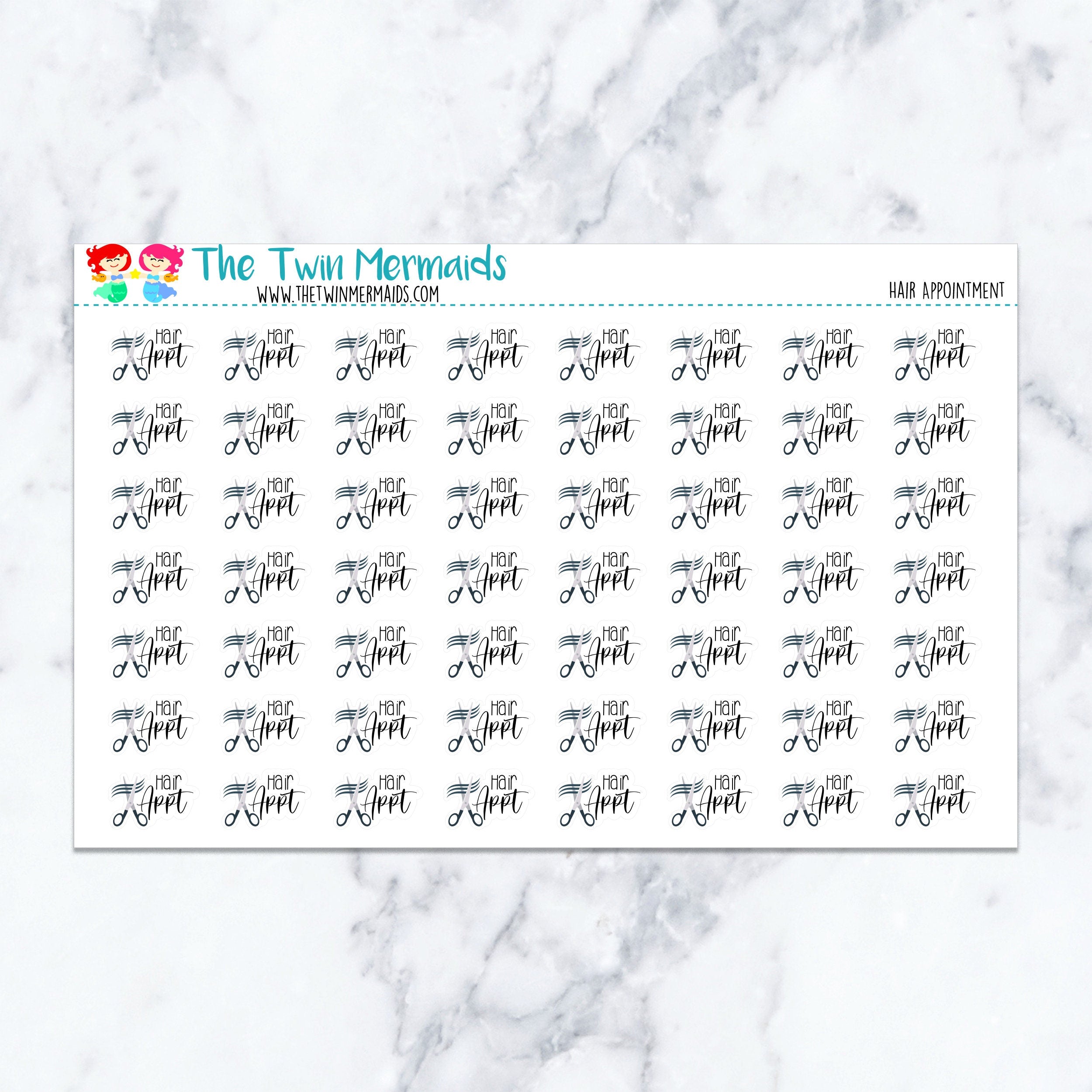 Hair Appointment Planner Stickers