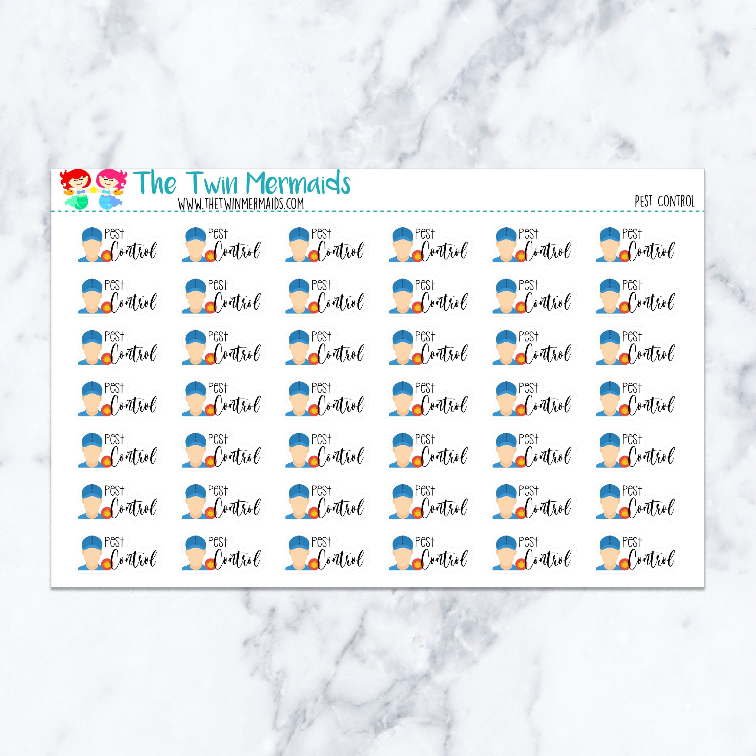 Pest Control Planner Stickers