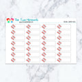 Baseball Quarter Boxes Planner Stickers