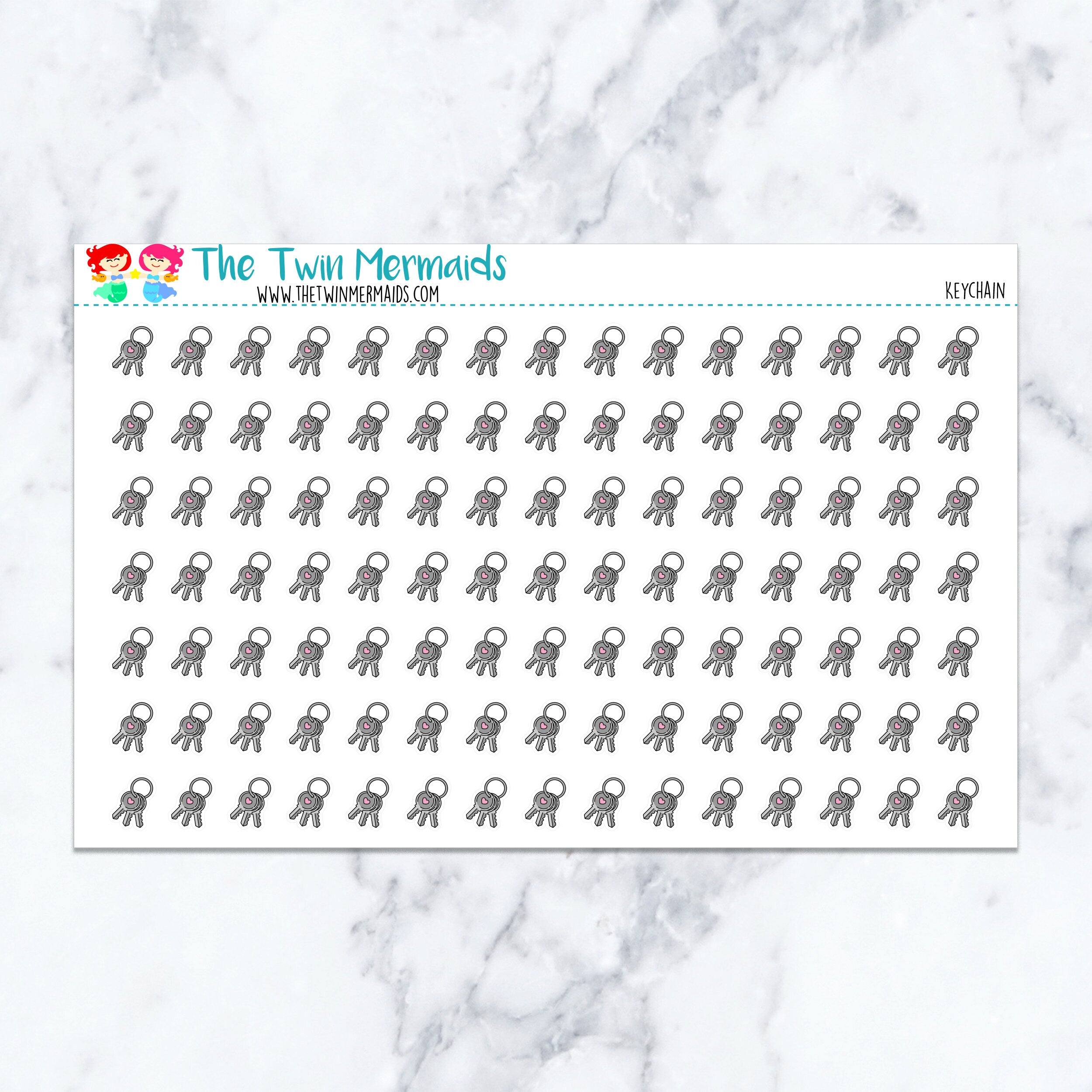 Keychain Planner Stickers