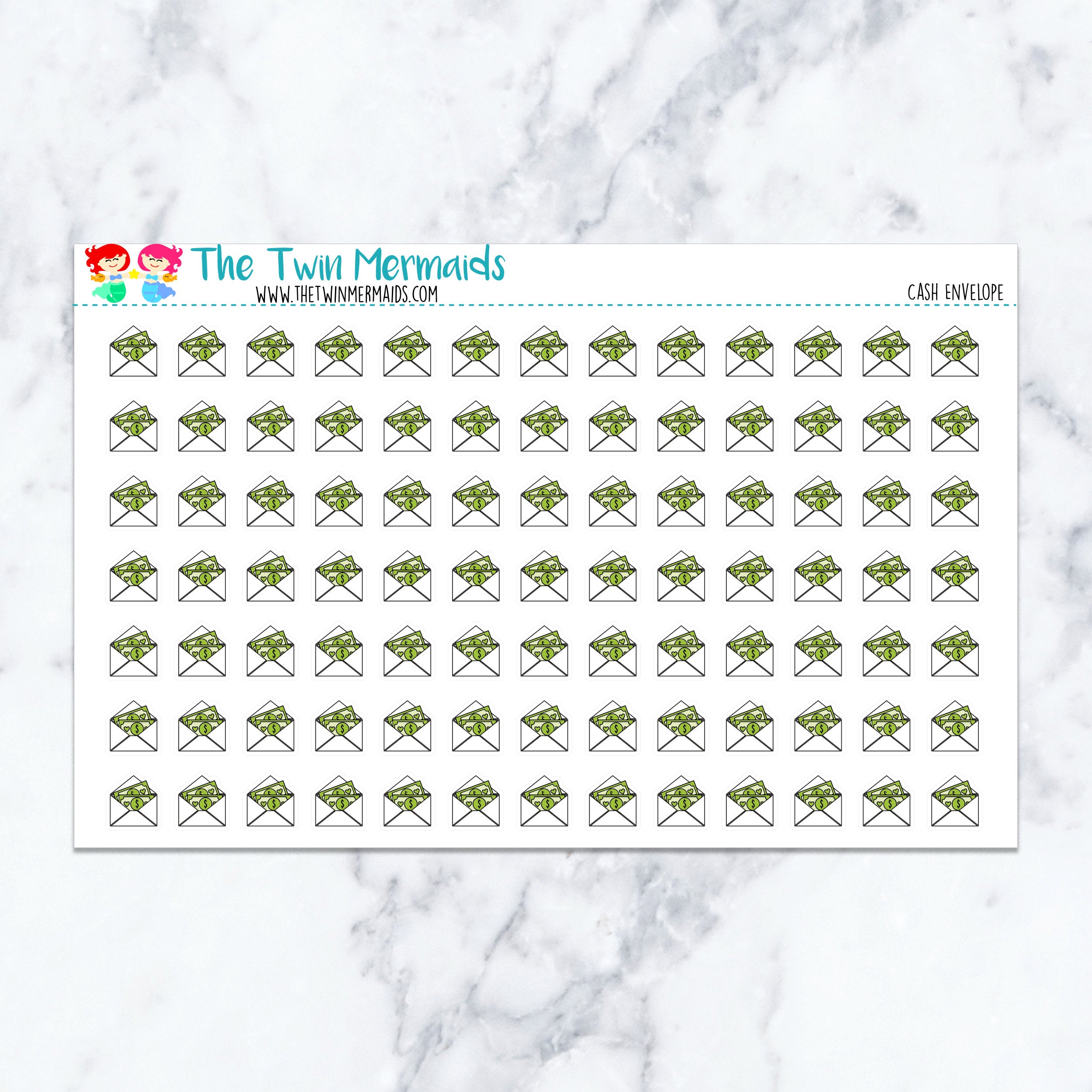 Cash Envelope Planner Stickers
