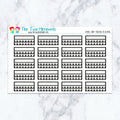 Double Habit Trackers in Neutral planner stickers, neutral color scheme. Kiss-cut sticker sheet for planners, bullet journals