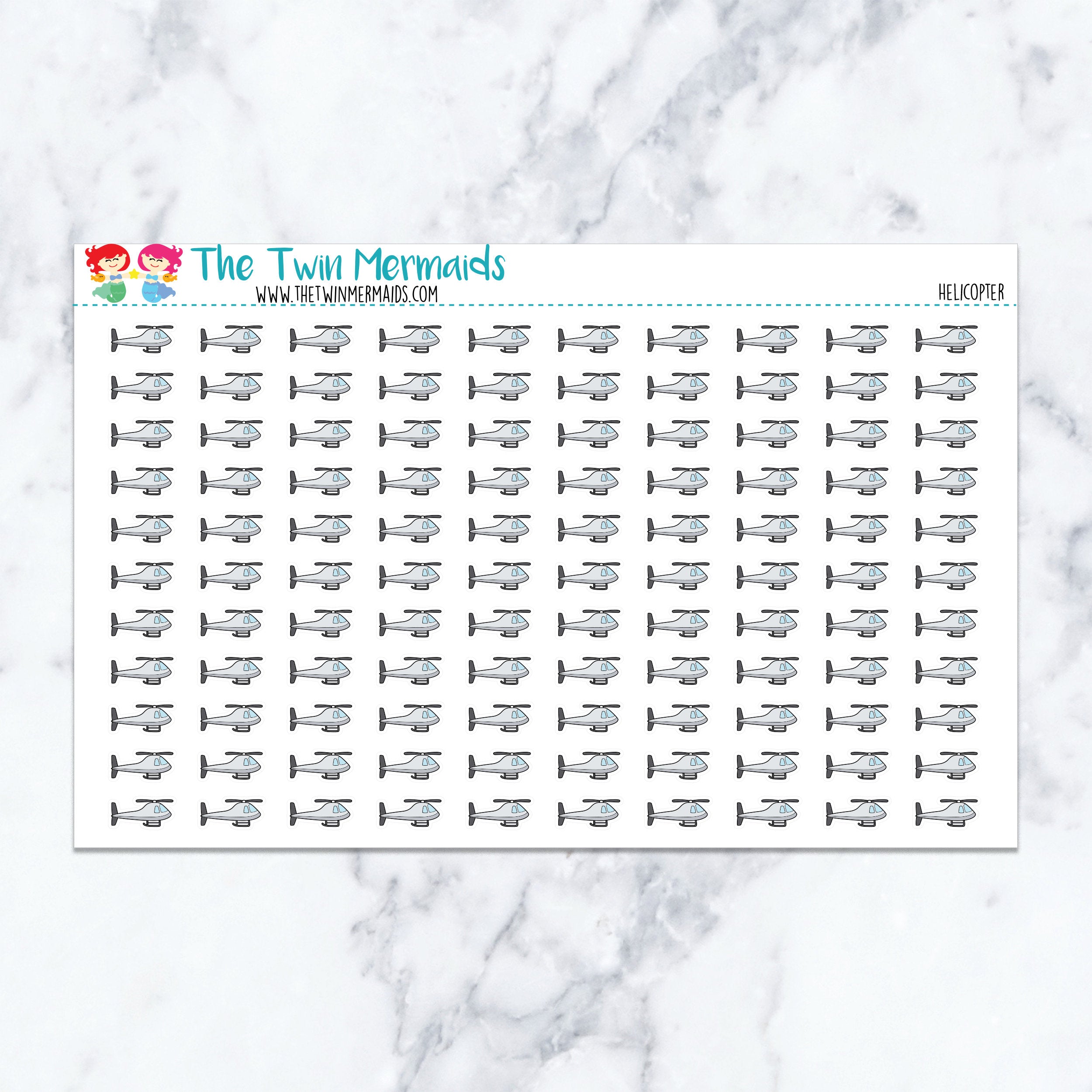 Helicopter Planner Stickers