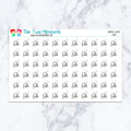 Nursing School Exam planner stickers. Kiss-cut sticker sheet for planners, bullet journals, and scrapbooking.