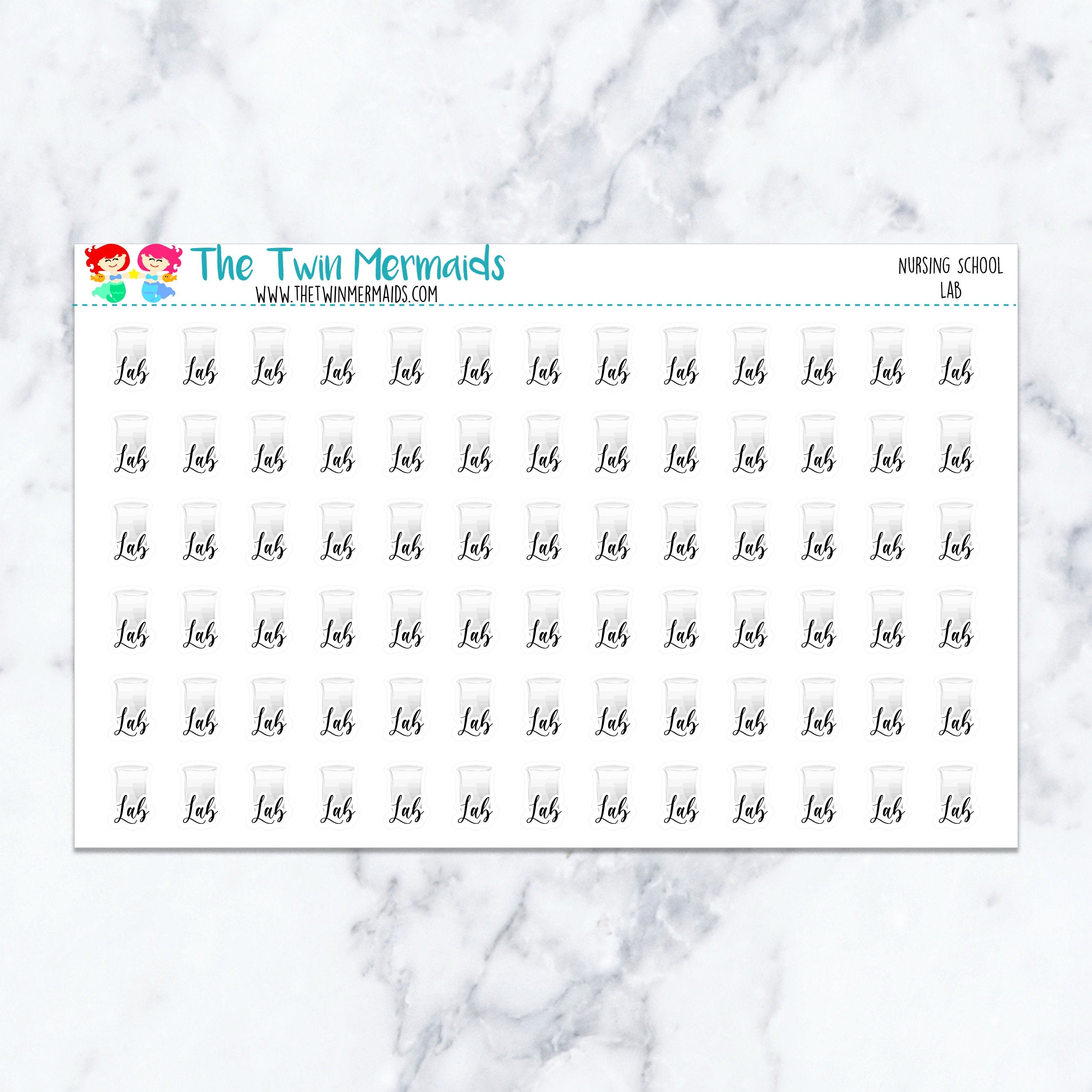 Nursing School Lab Planner Stickers