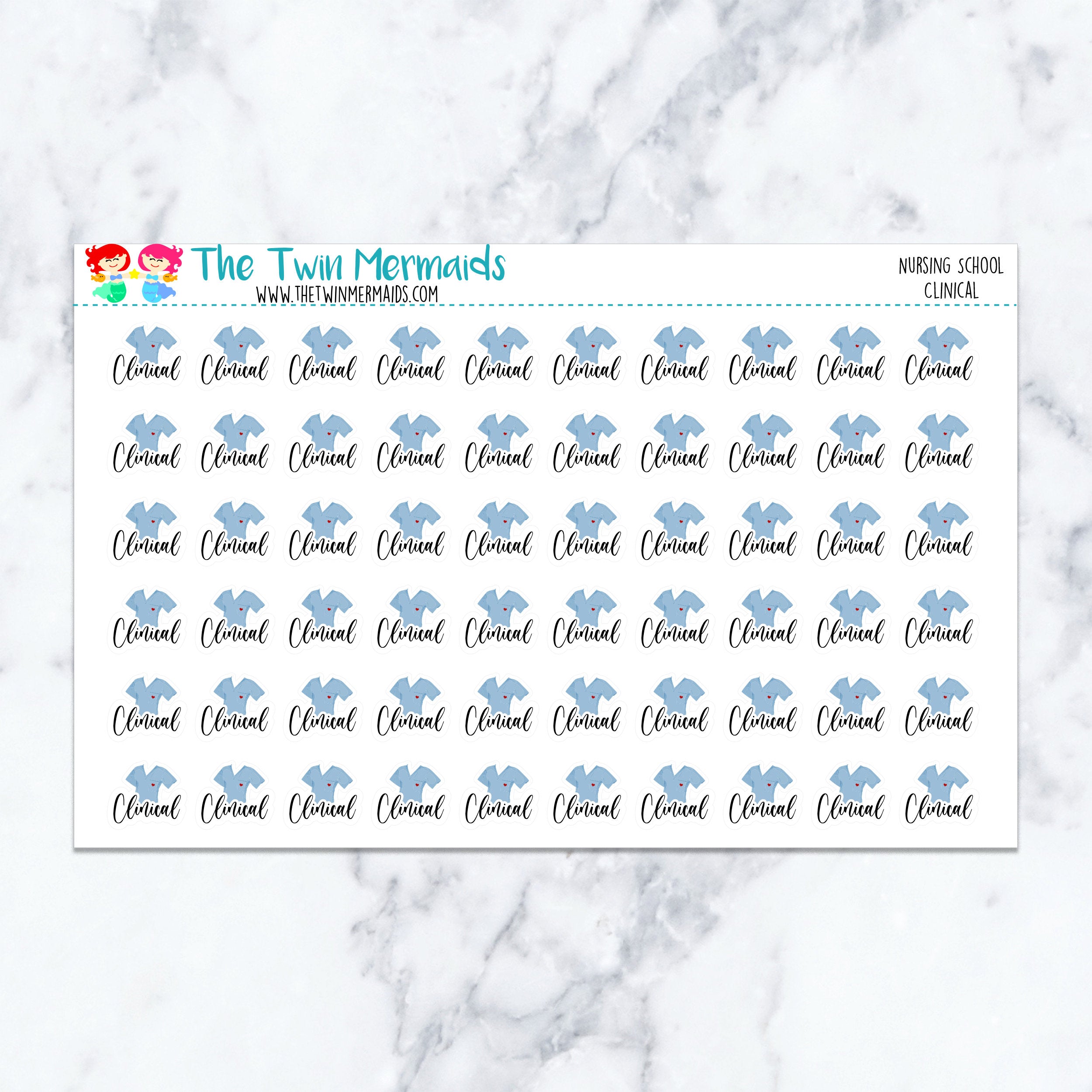 Nursing School Clinical Planner Stickers