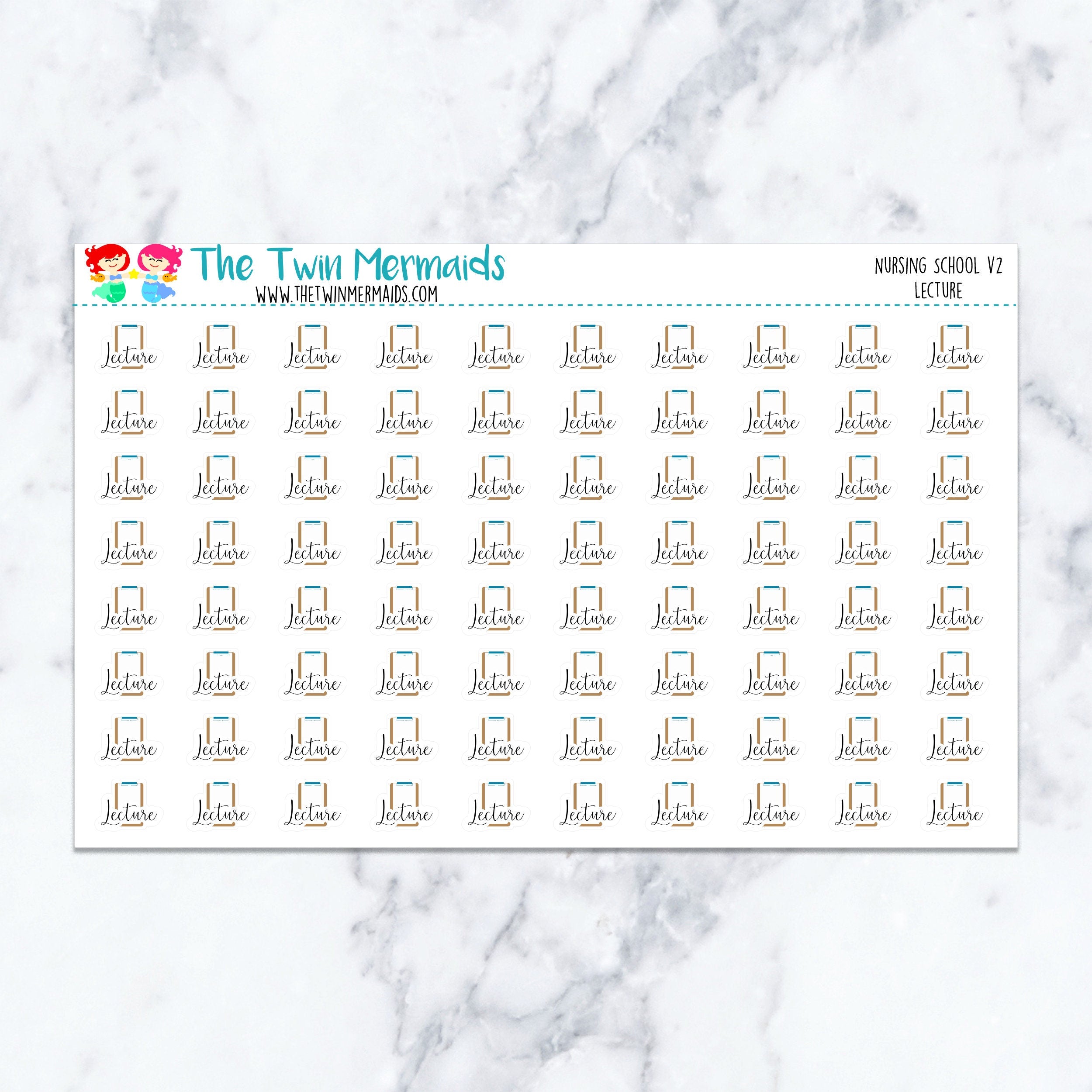 Nursing School V2 Lecture Planner Stickers