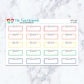 Dentist Boxes in Spectrum Planner Stickers
