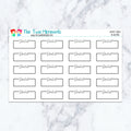 Dentist Boxes in Neutral Planner Stickers