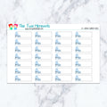 Ice Skating Quarter Boxes Planner Stickers