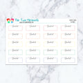 Dentist Boxes Pastel Planner Stickers