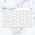 PTO Boxes in Neutral Planner Stickers