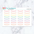 Flag Banner in Pastel Planner Stickers