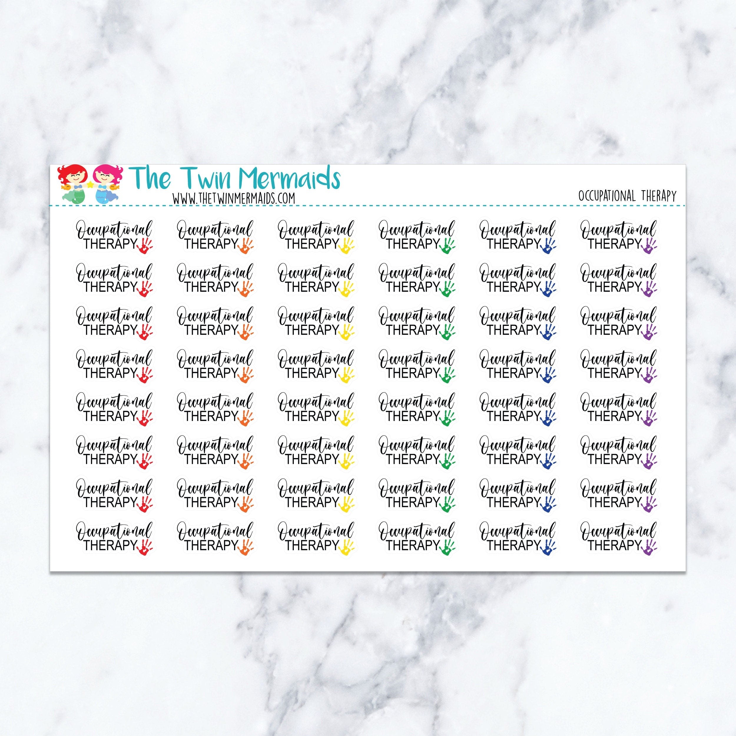 Occupational Therapy Planner Stickers