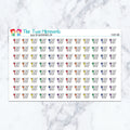Color Hair Planner Stickers
