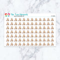 Cat Baking planner stickers. Kiss-cut sticker sheet for planners, bullet journals, and scrapbooking.