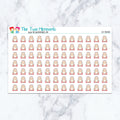 Cat Meditate planner stickers. Kiss-cut sticker sheet for planners, bullet journals, and scrapbooking.