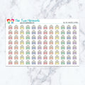 Bill Due Envelopes in Pastel Planner Stickers