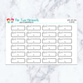 Work Script Boxes in Neutral Planner Stickers