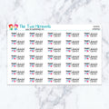 Scheduled Commitment Planner Stickers