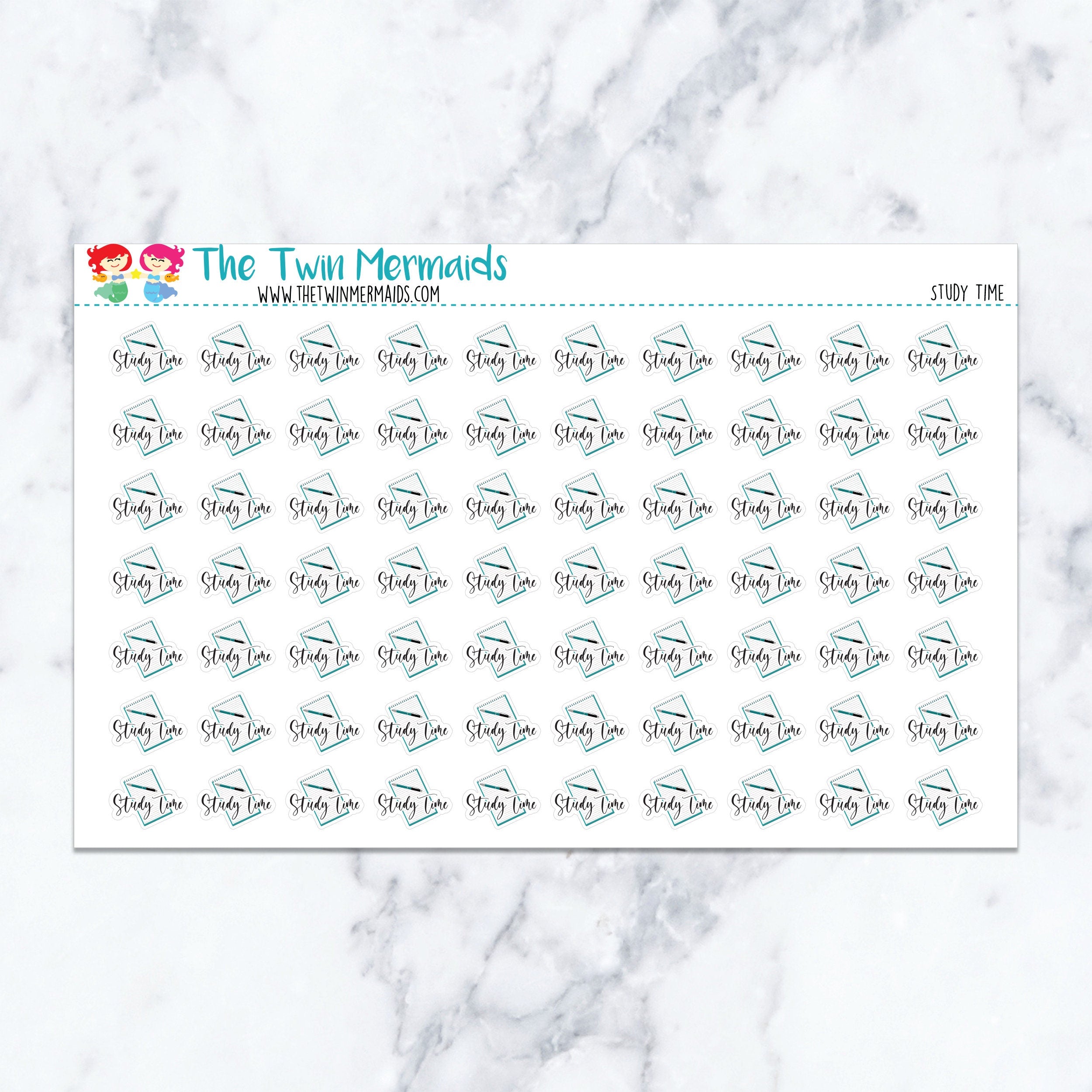 Study Time Planner Stickers