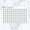 Cat Travel planner stickers. Kiss-cut sticker sheet for planners, bullet journals, and scrapbooking.