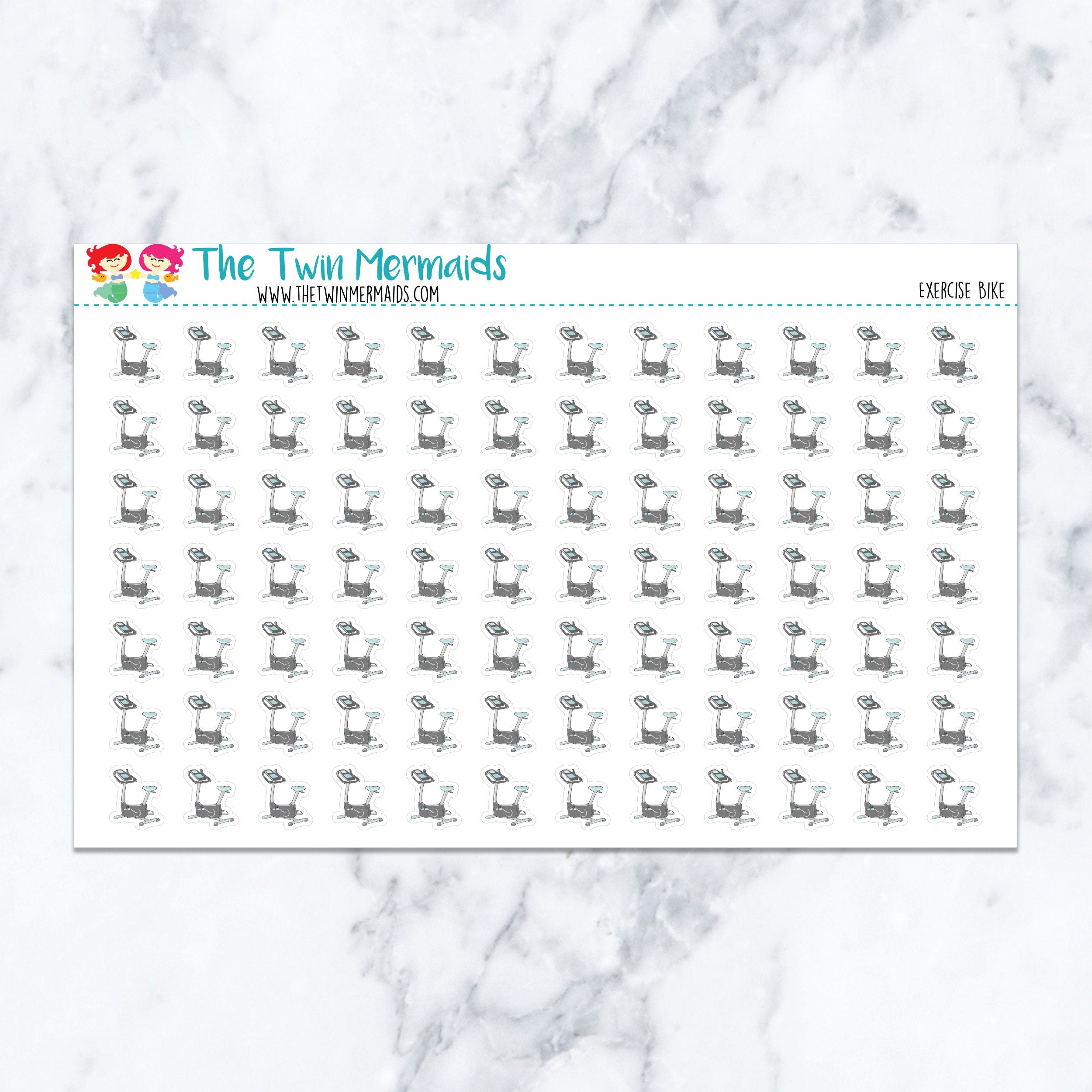 Exercise Bike Planner Stickers