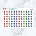 Crochet Ball planner stickers. Kiss-cut sticker sheet for planners, bullet journals, and scrapbooking.