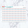 Rocket Popsicle planner stickers. Kiss-cut sticker sheet for planners, bullet journals, and scrapbooking.