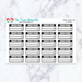 Automatic Payment Boxes in Neutral Planner Stickers