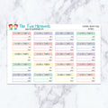 Automatic Payment Boxes in Pastel Planner Stickers