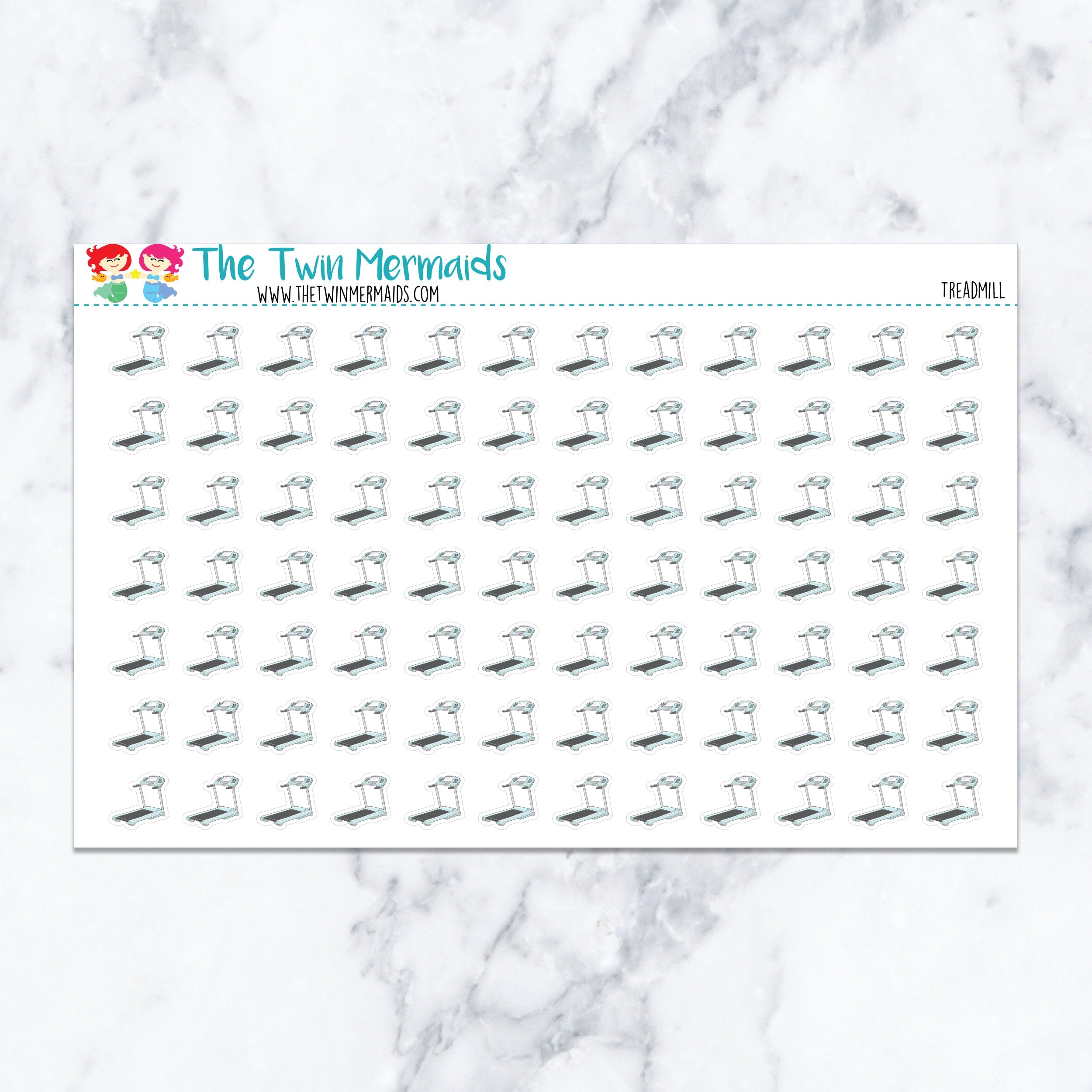 Treadmill Planner Stickers