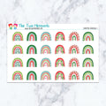 Christmas Rainbows 2 Planner Stickers