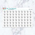 Instant Camera planner stickers. Kiss-cut sticker sheet for planners, bullet journals, and scrapbooking.