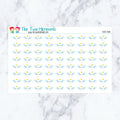 Tooth Fairy planner stickers. Kiss-cut sticker sheet for planners, bullet journals, and scrapbooking.