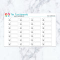Hockey Quarter Boxes Planner Stickers