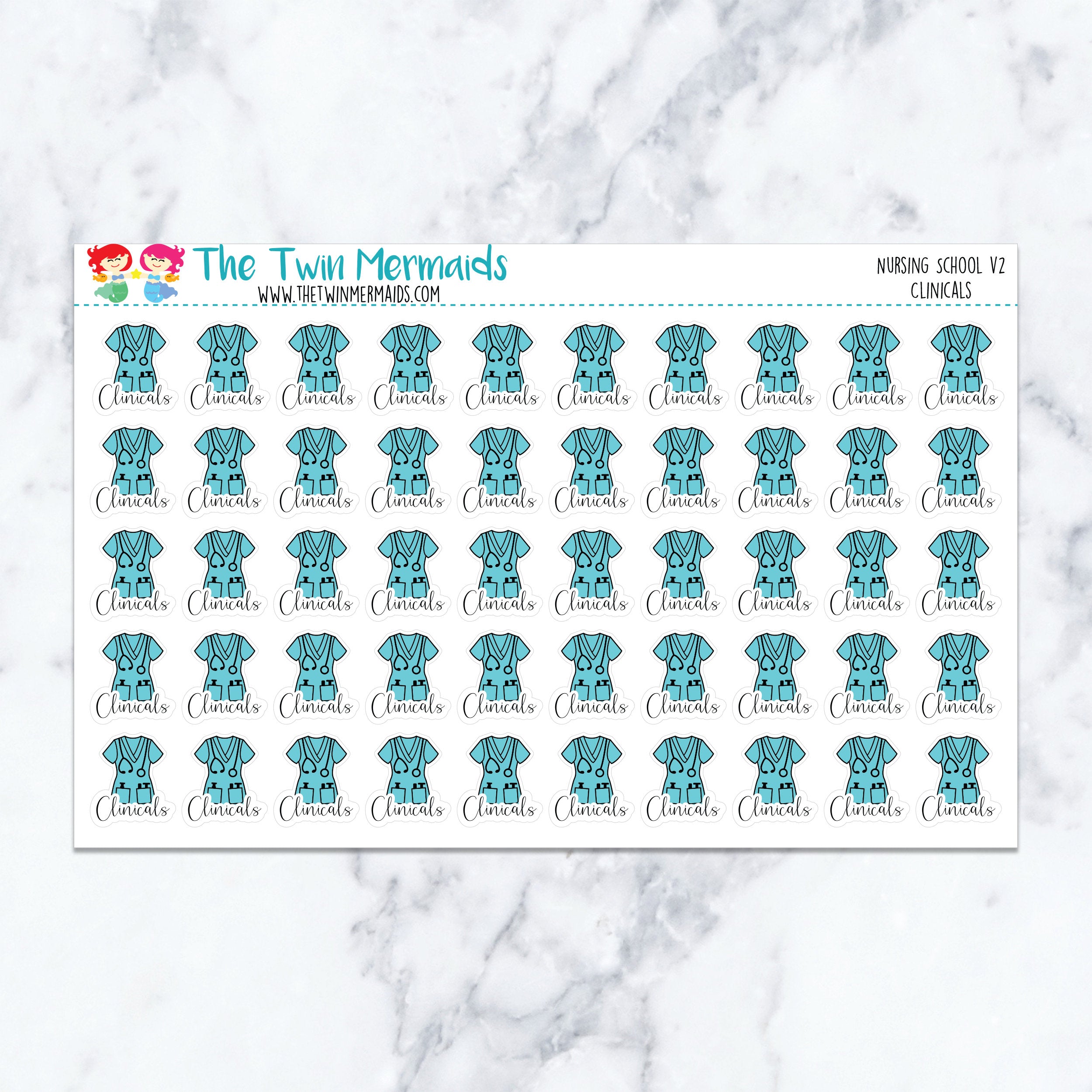 Nursing School V2 Clinicals Planner Stickers