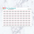 Pageant Practice planner stickers. Kiss-cut sticker sheet for planners, bullet journals, and scrapbooking.