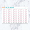 Pageant Week planner stickers. Kiss-cut sticker sheet for planners, bullet journals, and scrapbooking.