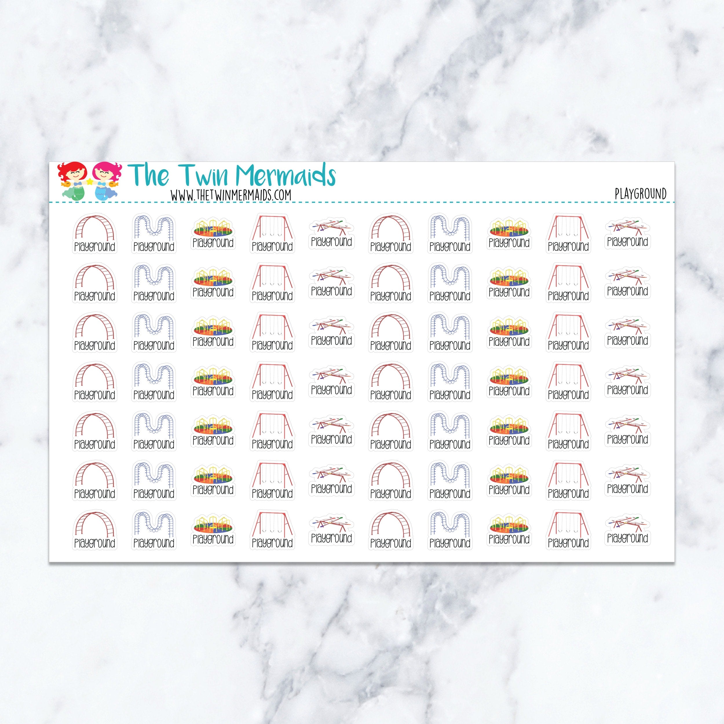Playground Planner Stickers