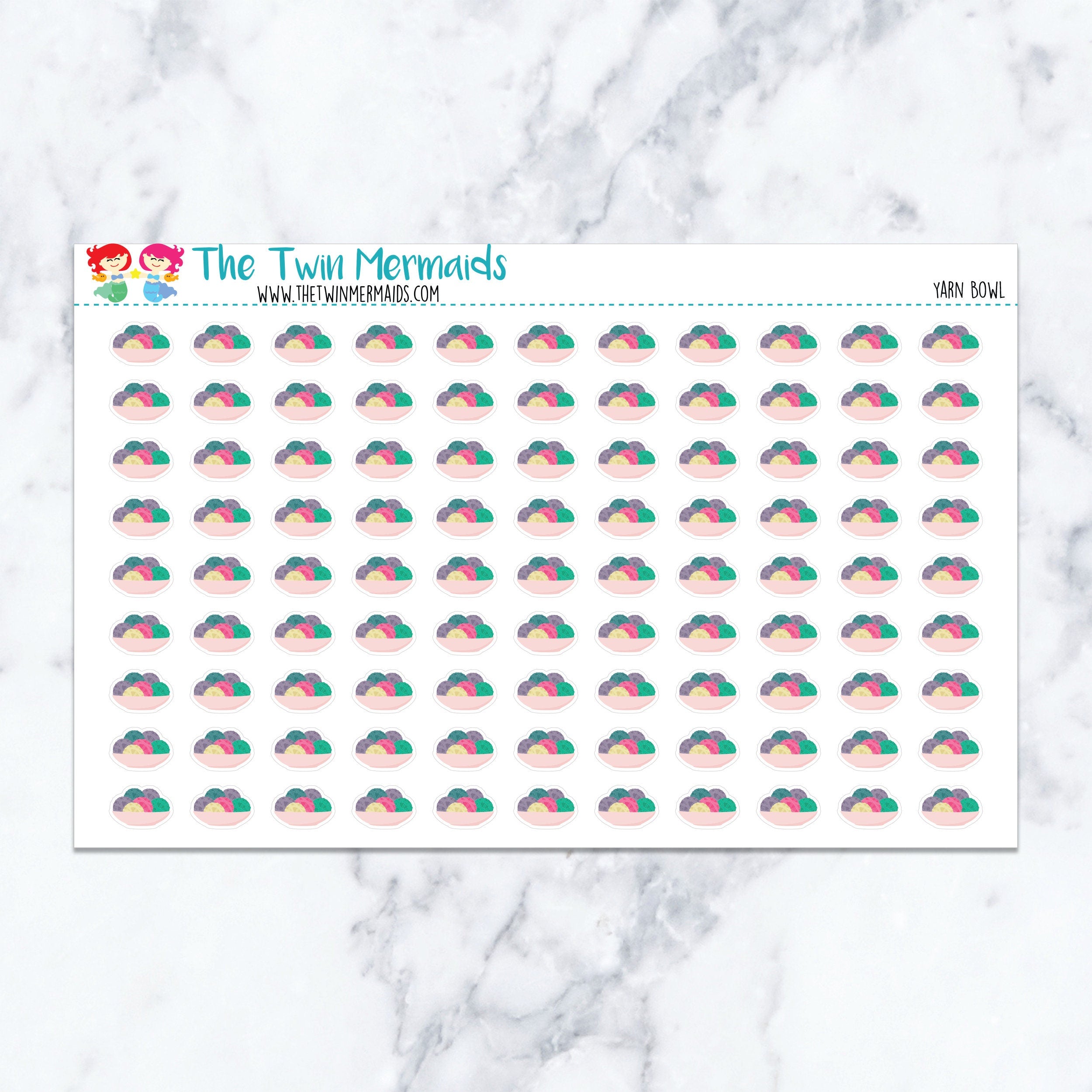 Yarn Bowl Planner Stickers